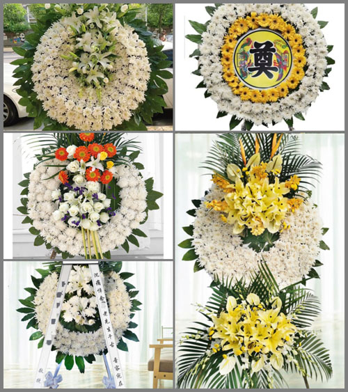 湖北孝感市应城市天鹅镇曹山村花圈速递